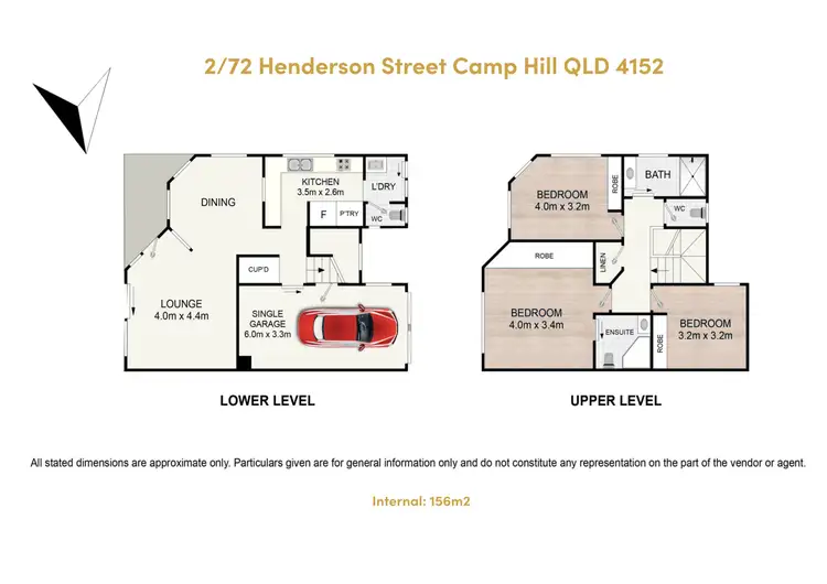 Floorplan of Homely townhouse listing, 2/72 Henderson Street, Camp Hill QLD 4152