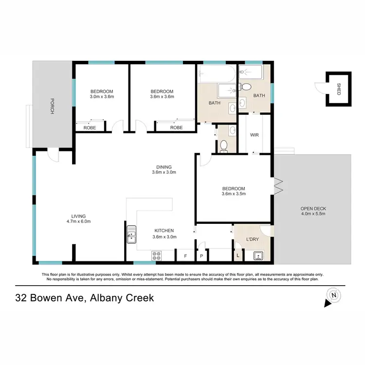 Floorplan of Homely house listing, 32 Bowen Avenue, Albany Creek QLD 4035