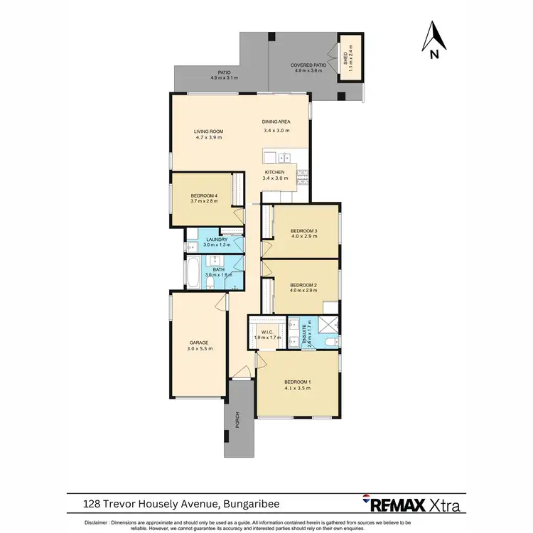 Floorplan of Homely house listing, 128 Trevor Housley Avenue, Bungarribee NSW 2767