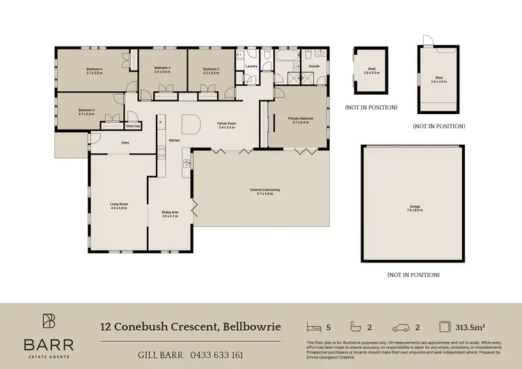 Floorplan of Homely house listing, 12 Conebush Crescent, Bellbowrie QLD 4070