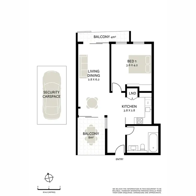 Floorplan of Homely apartment listing, 201/14 McGill Street, Lewisham NSW 2049