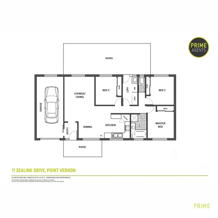 Floorplan of Homely house listing, 11 Sealink Drive, Point Vernon QLD 4655