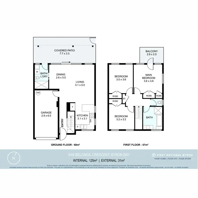 Floorplan of Homely unit listing, 3/45 Belongil Crescent, Byron Bay NSW 2481