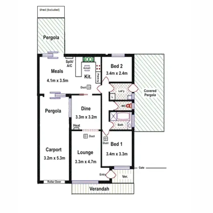 Floorplan of Homely house listing, 21A Tabitha Drive, Athelstone SA 5076
