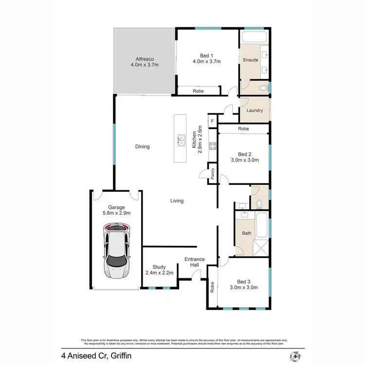 Floorplan of Homely house listing, 4 Aniseed Crescent, Griffin QLD 4503