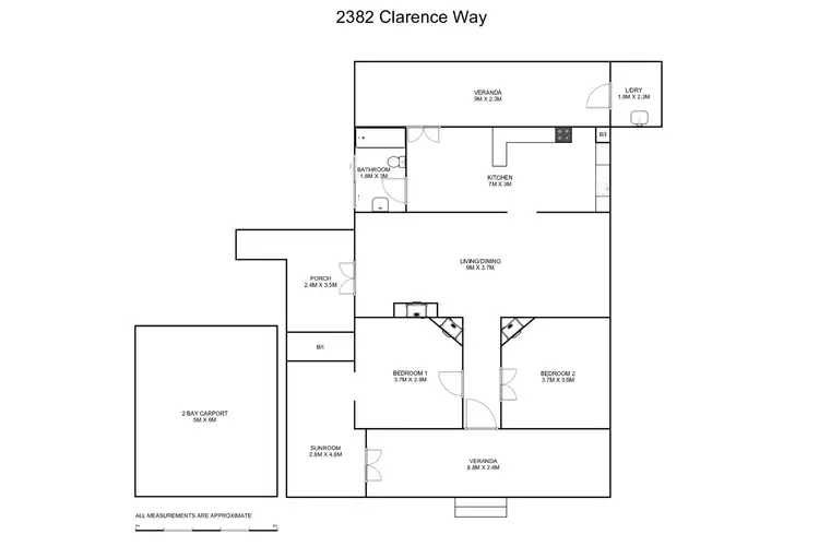 Floorplan of Homely house listing, 2382 Clarence Way, Upper Copmanhurst NSW 2460