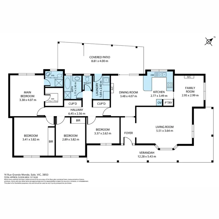 Floorplan of Homely house listing, 14 Rue Grande Monde, Sale VIC 3850