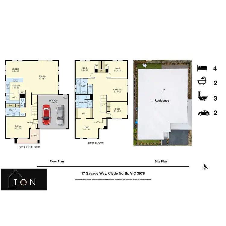 Floorplan of Homely house listing, 17 Savage Way, Clyde North VIC 3978