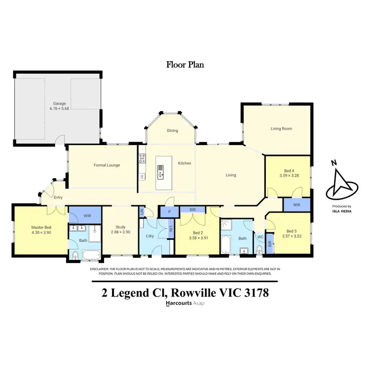 Floorplan of Homely house listing, 2 Legend Close, Rowville VIC 3178