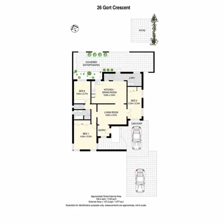 Floorplan of Homely house listing, 26 Gort Crescent, Stafford QLD 4053