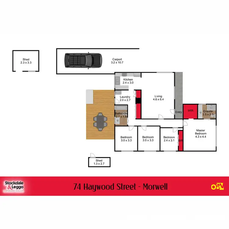 Floorplan of Homely house listing, 74 Haywood Street, Morwell VIC 3840