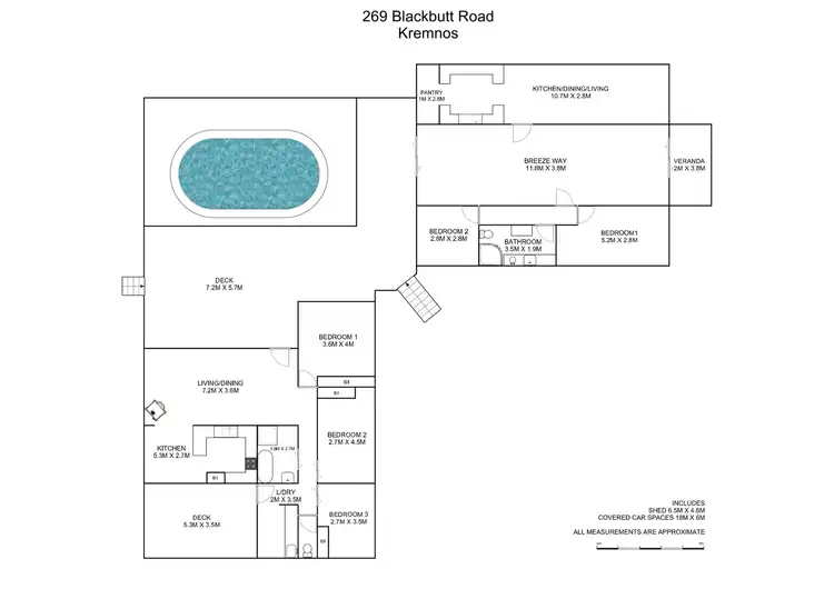 Floorplan of Homely rural property listing, 269 Blackbutt Road, Kremnos NSW 2460