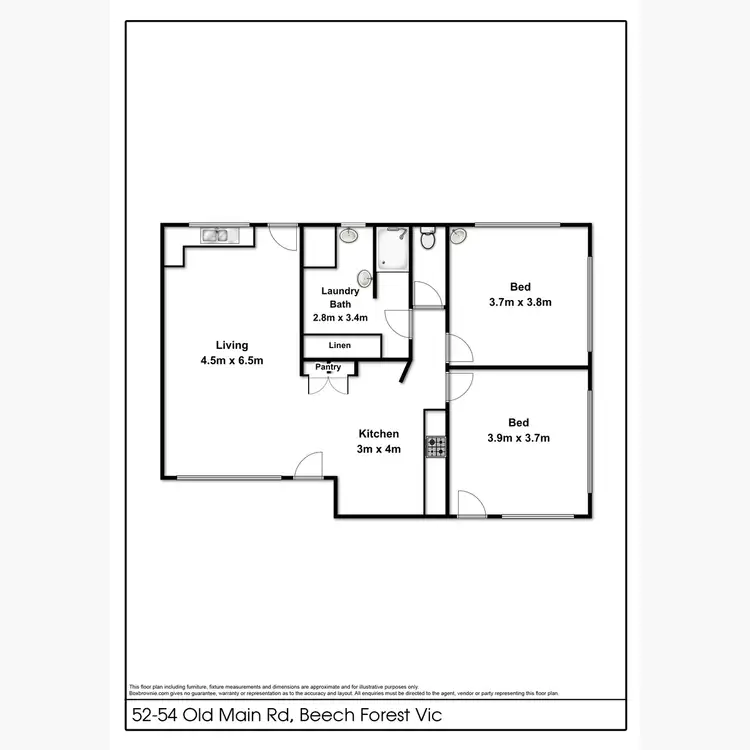 Floorplan of Homely rural property listing, 52-54 Old Main Road, Beech Forest VIC 3237