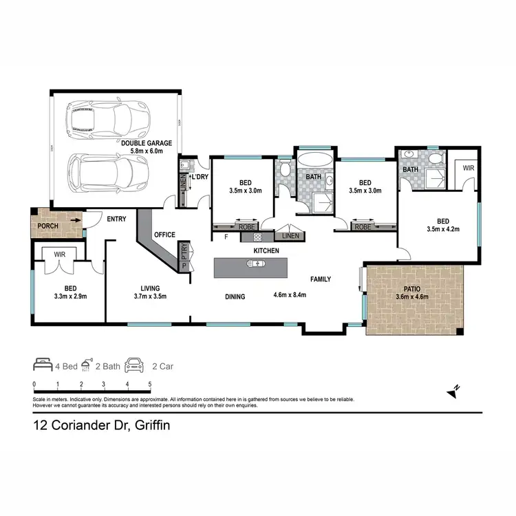 Floorplan of Homely house listing, 12 Coriander Drive, Griffin QLD 4503