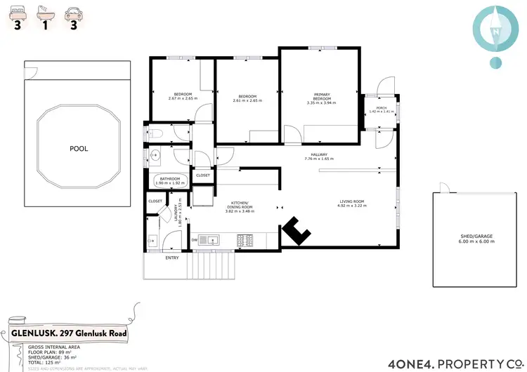 Floorplan of Homely house listing, 297 Glenlusk Road, Glenlusk TAS 7012