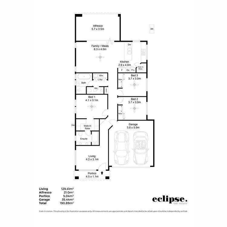 Floorplan of Homely house listing, 135B Stradbroke Road, Rostrevor SA 5073