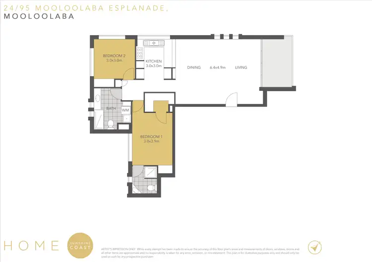 Floorplan of Homely unit listing, 24/95 Mooloolaba Esplanade, Mooloolaba QLD 4557
