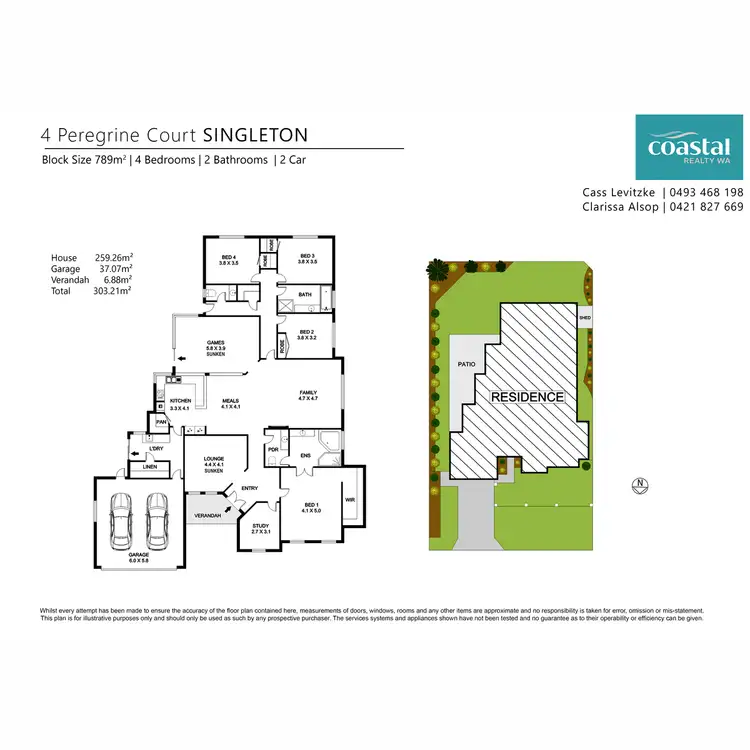 Floorplan of Homely house listing, 4 Peregrine Court, Singleton WA 6175