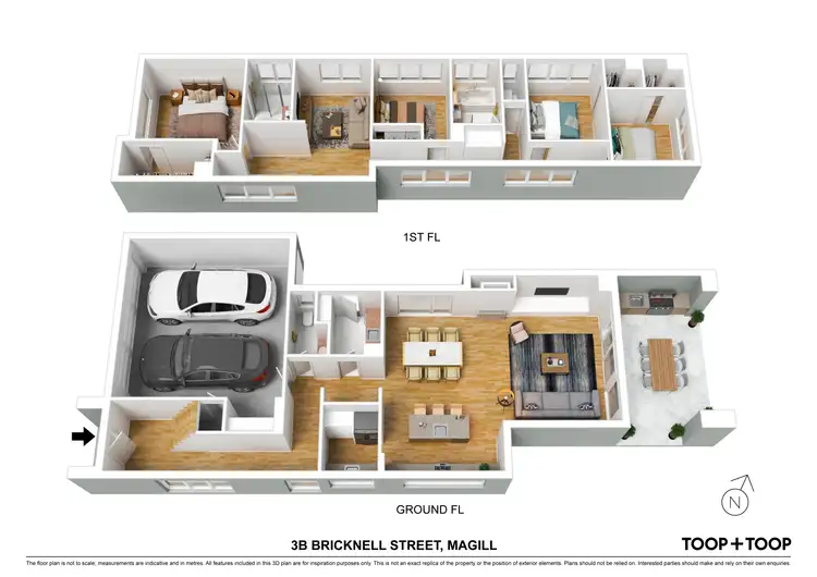 Floorplan of Homely house listing, 3B Bricknell Street, Magill SA 5072