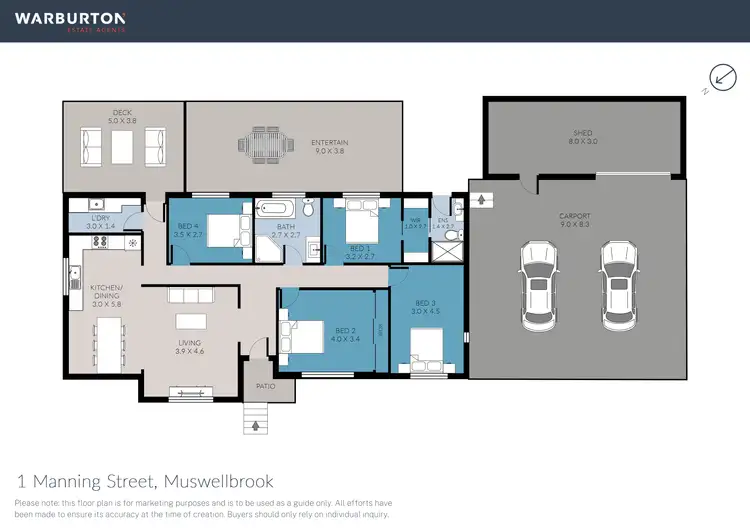 Floorplan of Homely house listing, 1 Manning Street, Muswellbrook NSW 2333