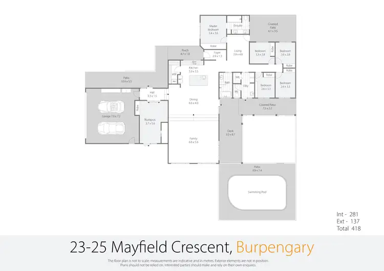 Floorplan of Homely rural property listing, 23-25 Mayfield Crescent, Burpengary QLD 4505