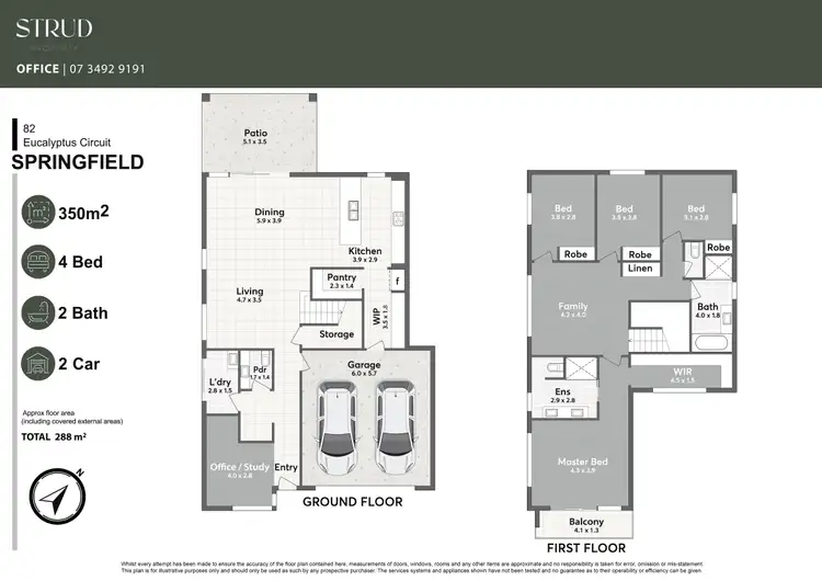 Floorplan of Homely house listing, 82 Eucalyptus Circuit, Springfield QLD 4300