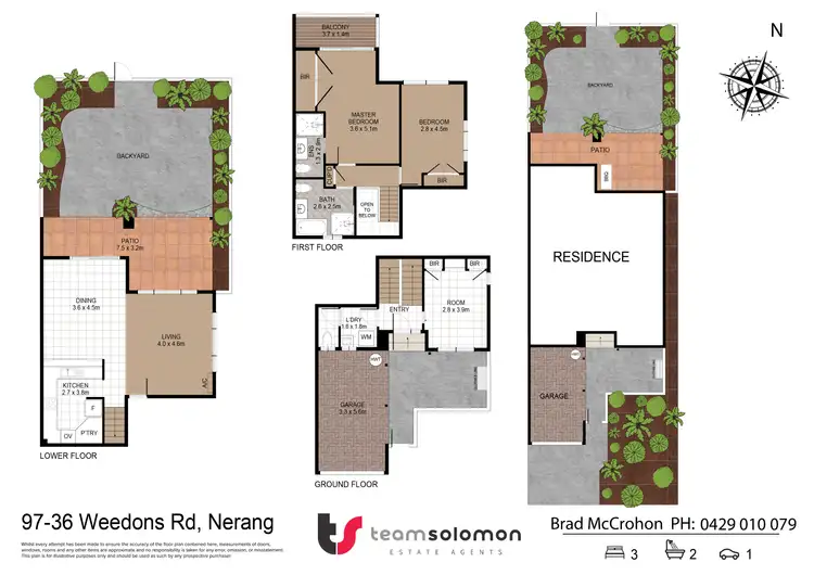 Floorplan of Homely townhouse listing, 97/36 Weedons Road, Nerang QLD 4211