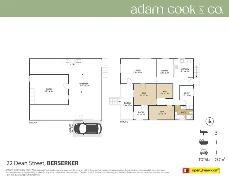Floorplan of Homely house listing, 22 Dean Street, Berserker QLD 4701
