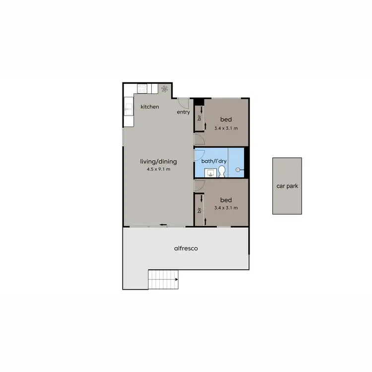 Floorplan of Homely apartment listing, 11/1 Chatfield Avenue, Capel Sound VIC 3940