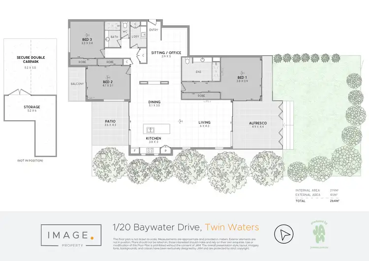 Floorplan of Homely apartment listing, 1/20 Baywater Drive, Twin Waters QLD 4564