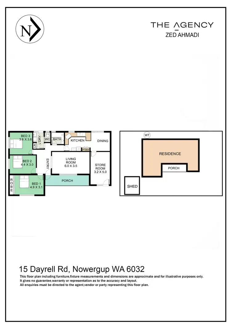 Floorplan of Homely house listing, 15 Dayrell Road, Nowergup WA 6032