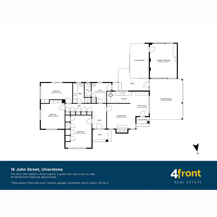 Floorplan of Homely house listing, 16 John Street, Ulverstone TAS 7315
