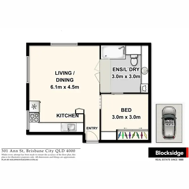 Floorplan of Homely apartment listing, 105/301 Ann Street, Brisbane City QLD 4000