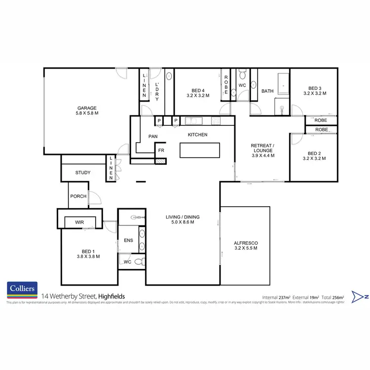 Floorplan of Homely house listing, 14 Wetherby Street, Highfields QLD 4352