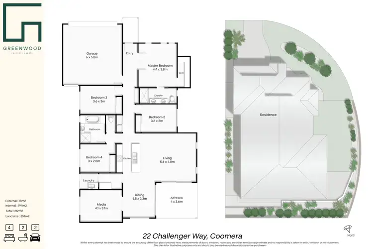 Floorplan of Homely house listing, 22 Challenger Way, Coomera Waters QLD 4209