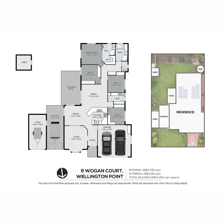 Floorplan of Homely house listing, 6 Wogan Court, Wellington Point QLD 4160