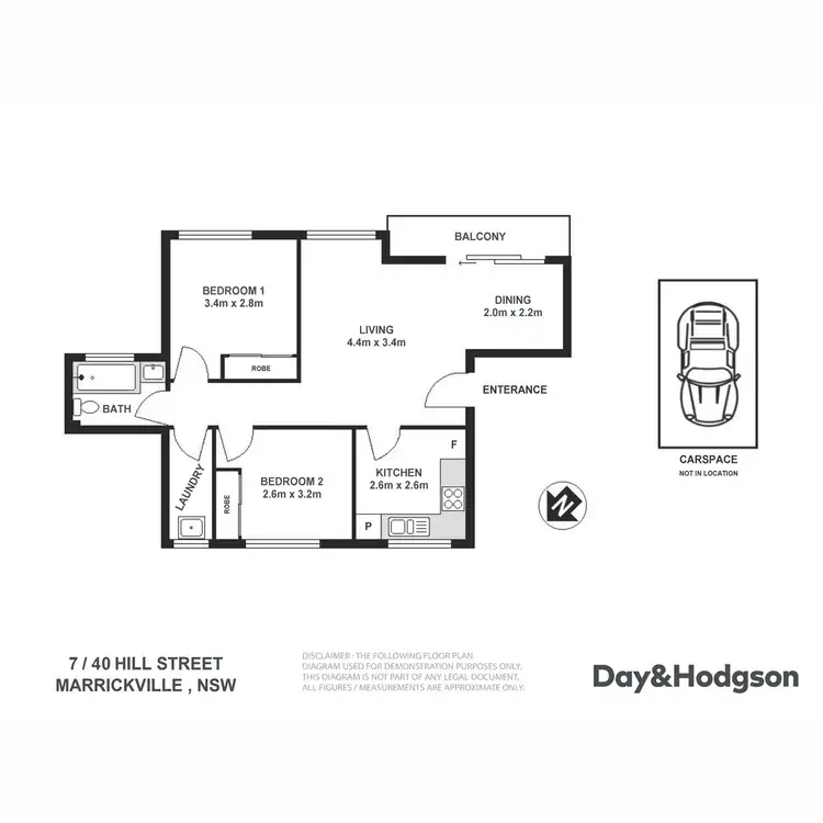 Floorplan of Homely unit listing, 7/40 Hill Street, Marrickville NSW 2204