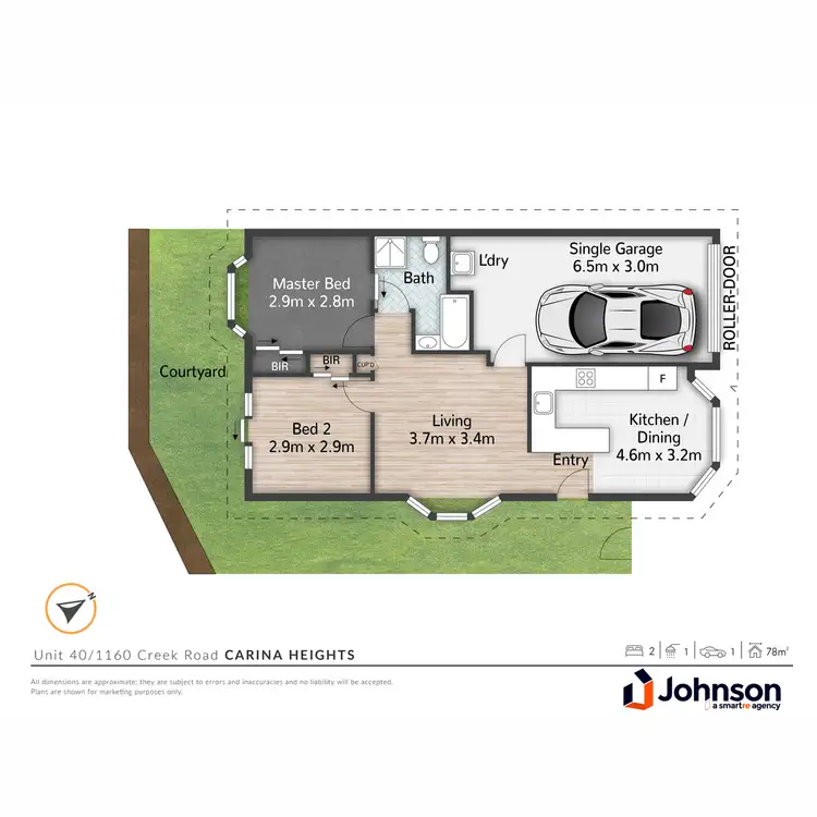 Floorplan of Homely villa listing, 40/1160 Creek Road, Carina Heights QLD 4152
