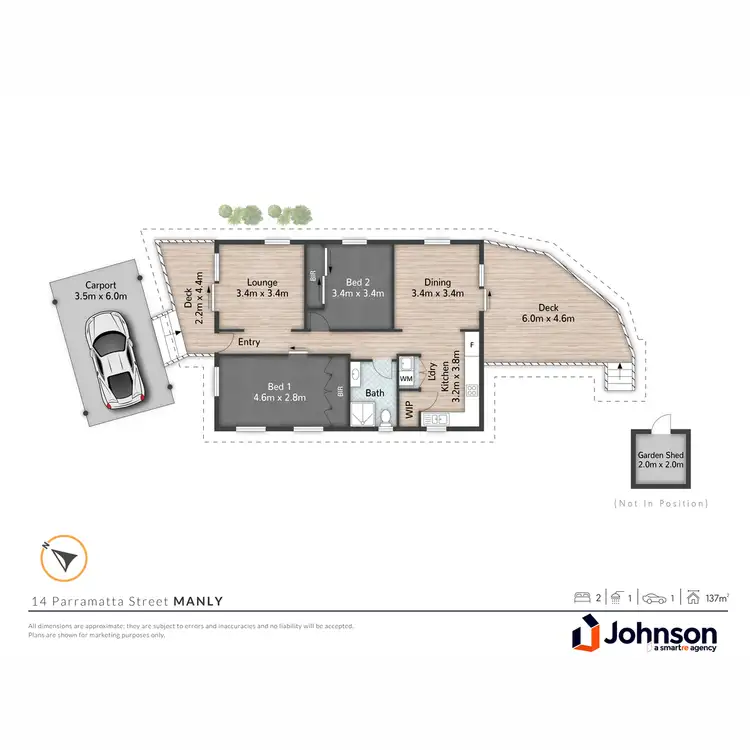 Floorplan of Homely house listing, 14 Parramatta Street, Manly QLD 4179