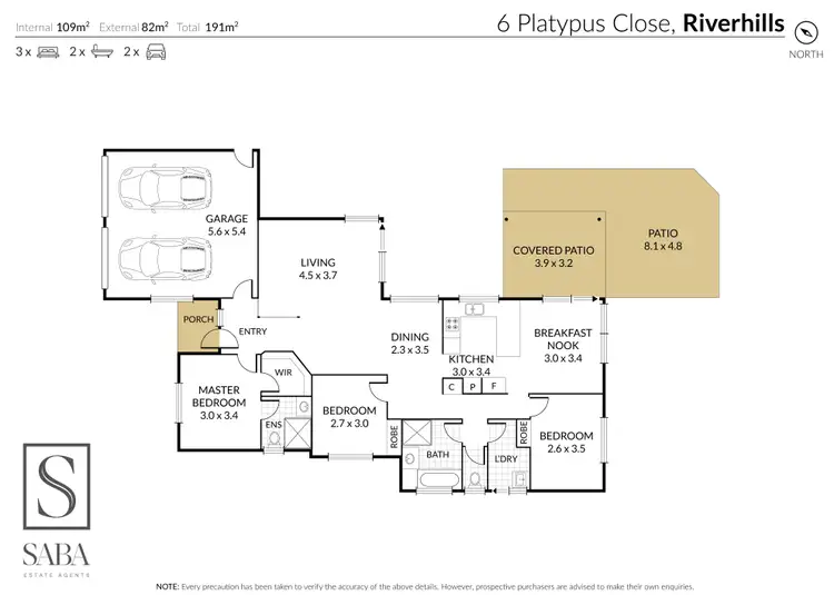 Floorplan of Homely house listing, 6 Platypus Close, Riverhills QLD 4074