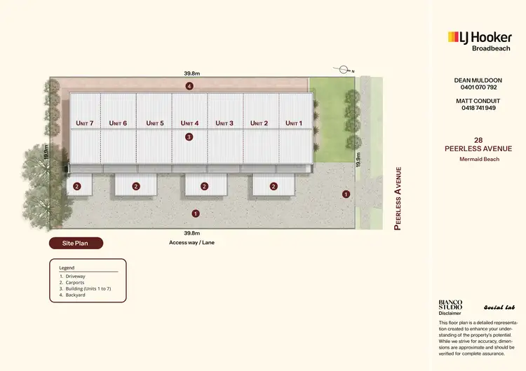 Floorplan of Homely block of units listing, 28 Peerless Avenue, Mermaid Beach QLD 4218