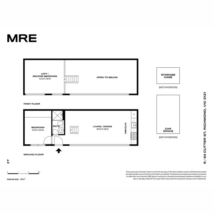 Floorplan of Homely apartment listing, 5/84 Cutter Street, Richmond VIC 3121