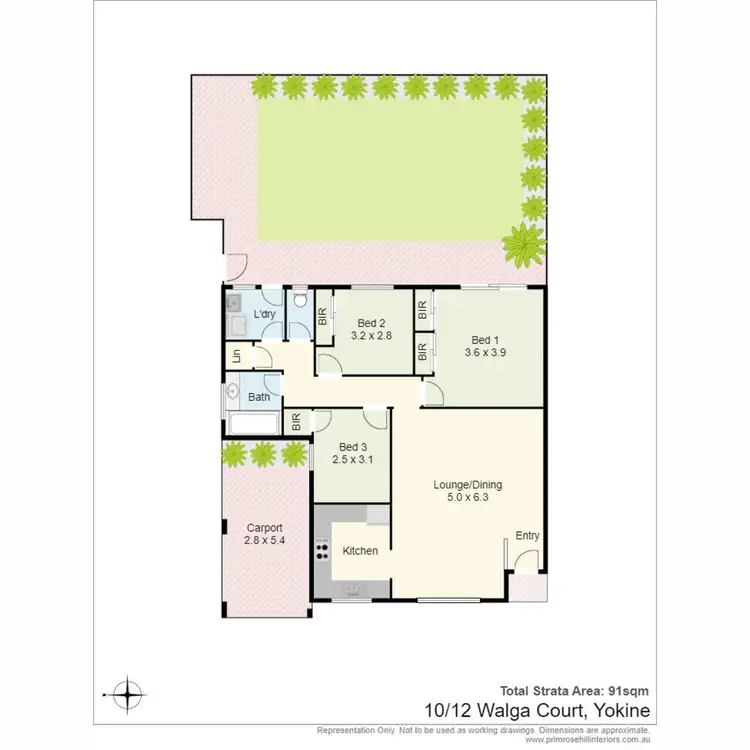 Floorplan of Homely villa listing, 10/12 Walga Court, Yokine WA 6060