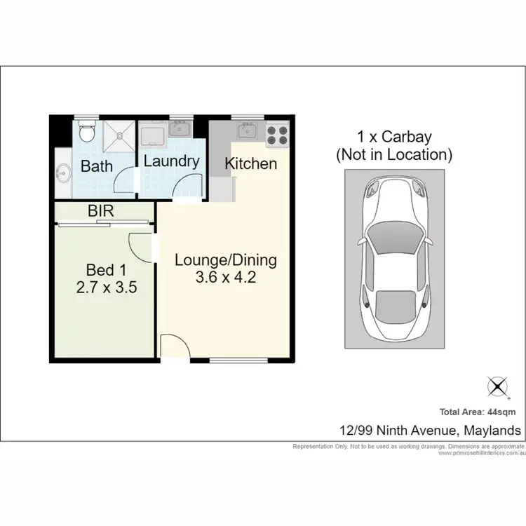 Floorplan of Homely apartment listing, 12/99 Ninth Avenue, Maylands WA 6051