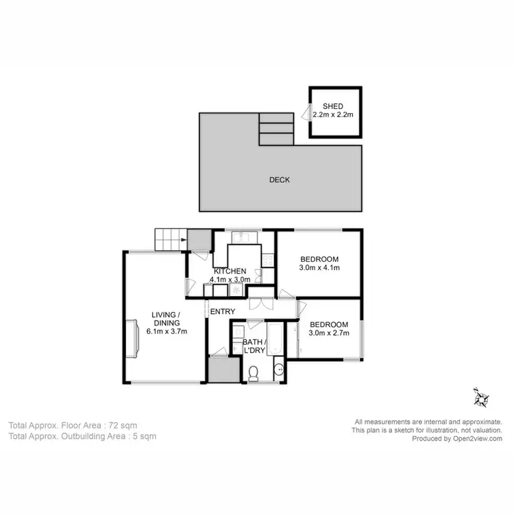 Floorplan of Homely house listing, 21 Waratah Road, Risdon Vale TAS 7016
