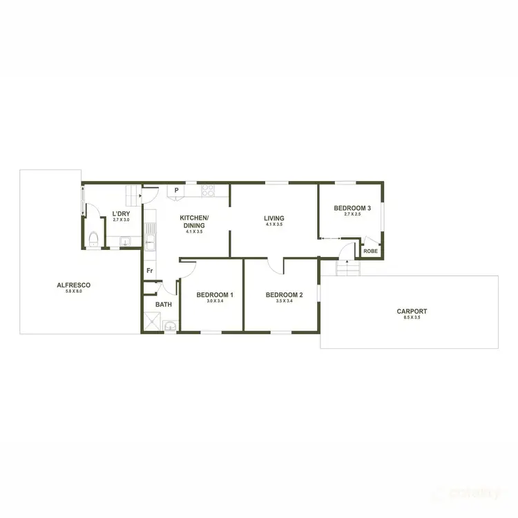 Floorplan of Homely house listing, 10 Morcombe Street, Brighton QLD 4017