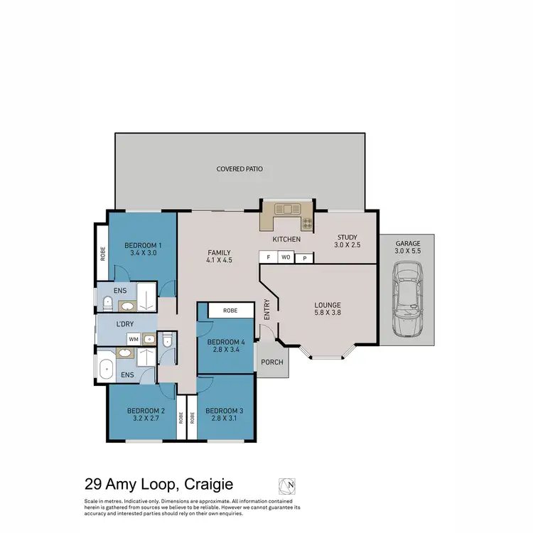 Floorplan of Homely house listing, 29 Amy Loop, Craigie WA 6025