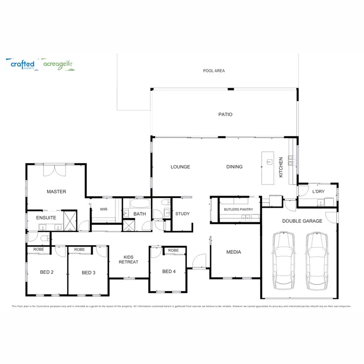 Floorplan of Homely rural property listing, 6 Cod Way, New Beith QLD 4124