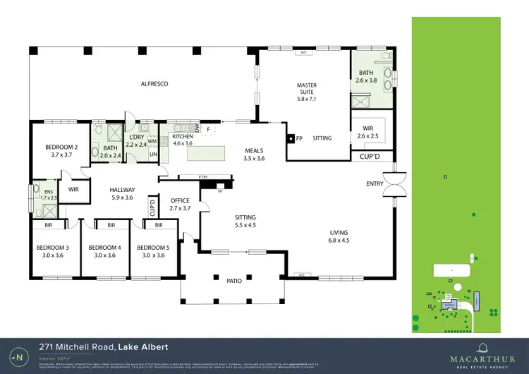 Floorplan of Homely house listing, 271 Mitchell Road, Lake Albert NSW 2650