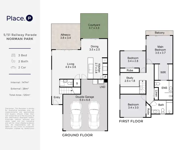 Floorplan of Homely townhouse listing, 5/51 Railway Parade, Norman Park QLD 4170